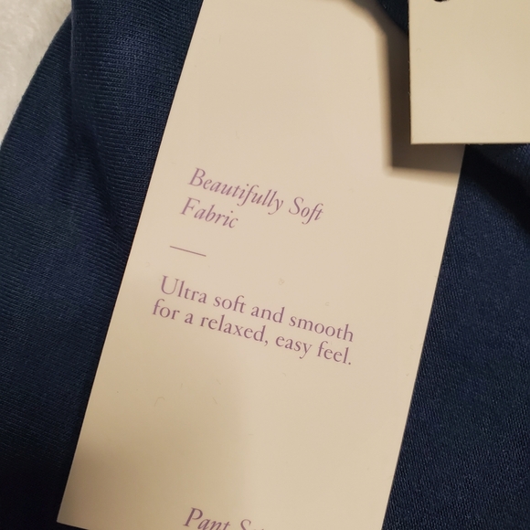 🌞2 for $35 Stars Above Women's Navy Blue Long Sleeve Pant Set Sz XS - Picture 4 of 7